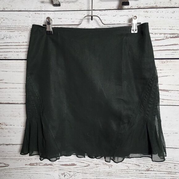 Elie Tahari Black Skirt Size 8 - Picture 4 of 5